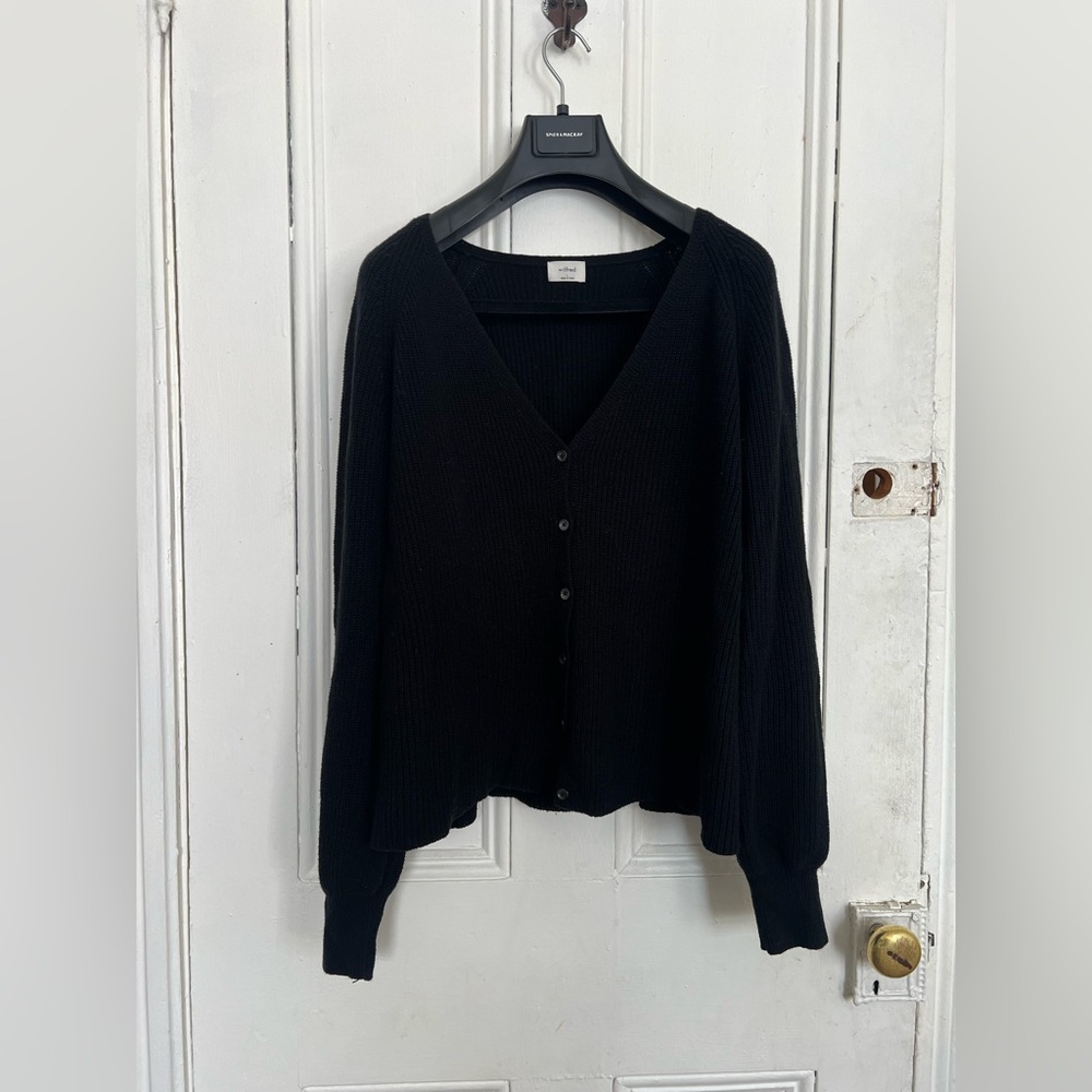 Aritzia Wilfred Cotton Wool Cardigsn